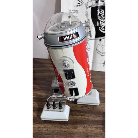 70's Coke COBOT R2-D2 Remote Control Robot Toy w Original Box Inst REPAIR - Picture 7 of 16